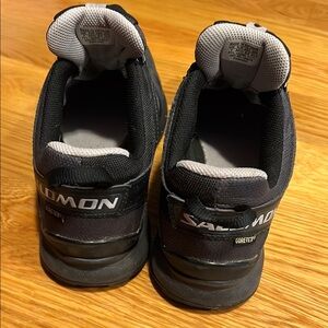 Salomon Black and Gray Sneakers Sturdy Trail Design